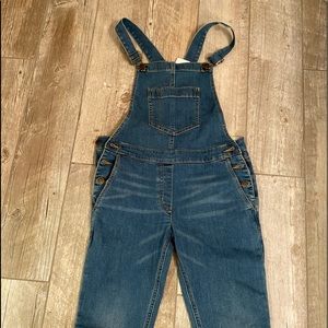 NWT jcrew  new  denim overall fits petite women Girls sz 14 or women xxs petite